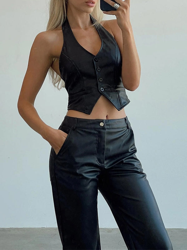 Leather Stylish Crop